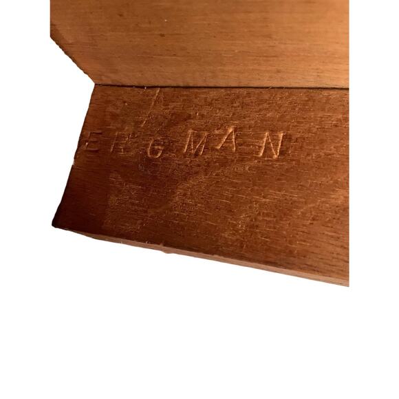 Vintage 1975 Handmade heavy Stool Signed Dik Bergman - Picture 7 of 10